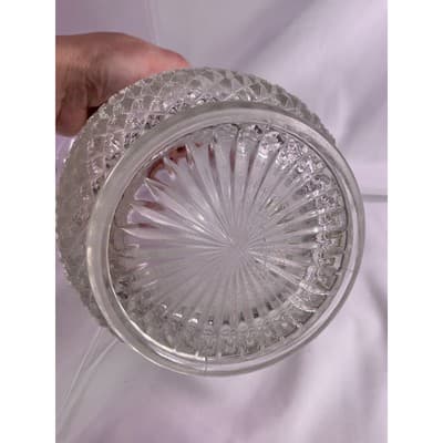 Vintage Crystal Anchor Hocking Miss America Depression Glass Pitcher Diamont Cut - Thumbnail 9