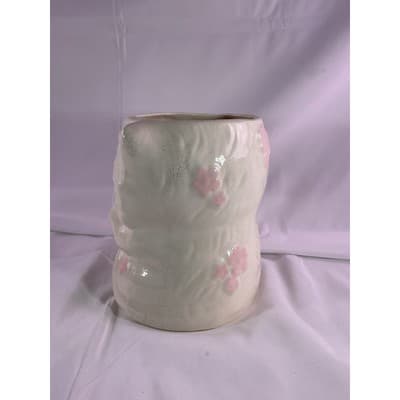 Vintage MCM Kitten Cat Ceramic Vase Planter Baby Floral Arrangement 7" White - Thumbnail 3
