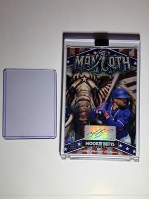 2025 Mookie Betts Autograph Mammouth Jumbo Baseball Card 1/1 Exclusive Grade 9 - Thumbnail 12