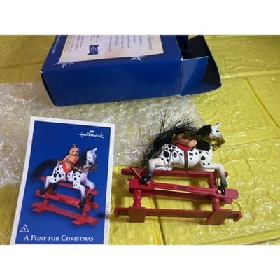 Hallmark Keepsake Ornament A Pony For Christmas 2005 8th In The Series New IOB - Thumbnail 4