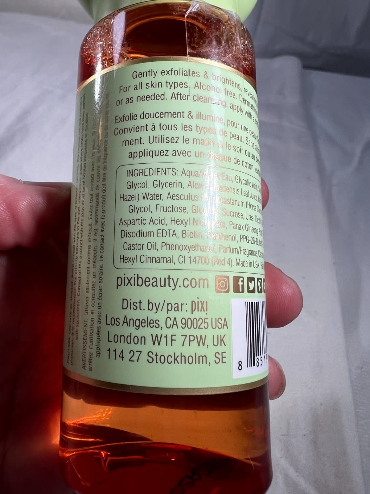 Pixi Hello Kitty Glow Tonic 5% Glycolic Acid Exfoliating Toner 100ml Limited NEW - Thumbnail 9