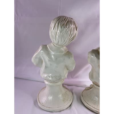 RARE J. Kendrick 1971 Music Statues Pair Universal Statuary Corp Signed Vintage - Thumbnail 7