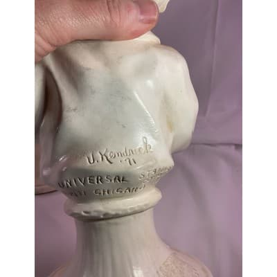 RARE J. Kendrick 1971 Music Statues Pair Universal Statuary Corp Signed Vintage - Thumbnail 9