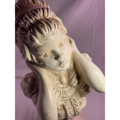 RARE J. Kendrick 1971 Music Statues Pair Universal Statuary Corp Signed Vintage - Thumbnail 20