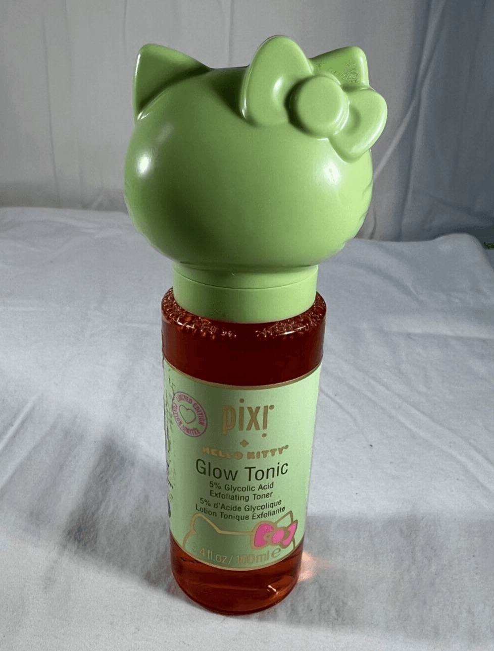Pixi Hello Kitty Glow Tonic 5% Glycolic Acid Exfoliating Toner 100ml Limited NEW