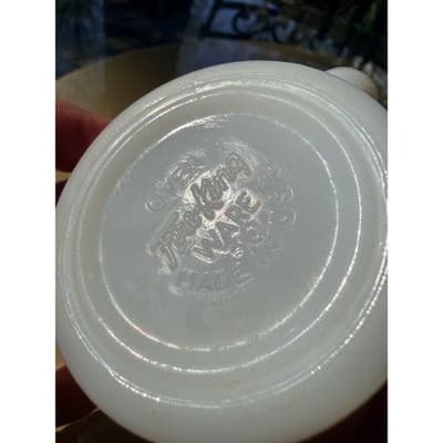 Vintage Fire King White Milk Glass D-Handle Mugs Set of 4 Anchor Hocking - Thumbnail 13