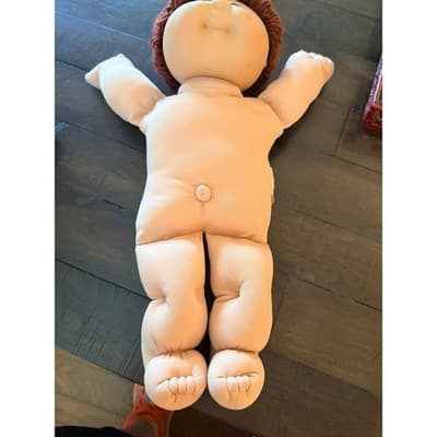 Vintage 1982 Cabbage Patch Kids Doll Boy Blue Outfit Signed Original Soft Toy - Thumbnail 8