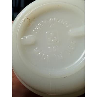 Vintage Fire King Anchor Hocking Snoopy Flying Ace Milk Glass Mug Schulz RARE - Thumbnail 9