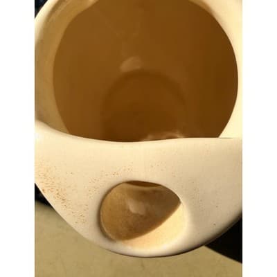 Vintage Shawnee USA Pottery Cream Swirl Design Ceramic Pitcher - Thumbnail 14