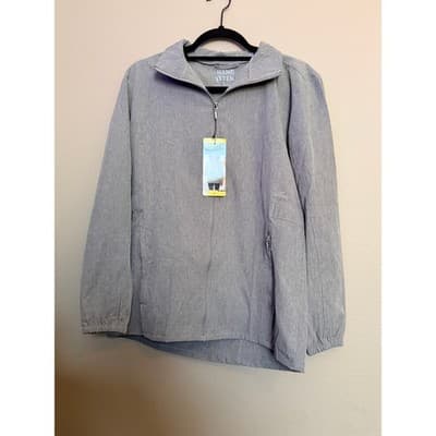 Hang Ten Women's Lightweight Full Zip Collared Long Sleeve Jacket Gray S NWT - Thumbnail 3
