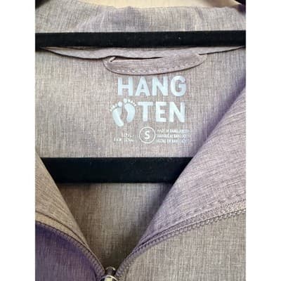 Hang Ten Women's Lightweight Full Zip Collared Long Sleeve Jacket Gray S NWT - Thumbnail 9