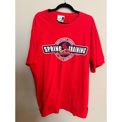 Puma Men's St. Louis Cardinals Grapefruit League Spring Training T-shirt Red XL