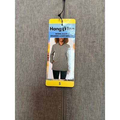 Hang Ten Women's Lightweight Full Zip Collared Long Sleeve Jacket Gray S NWT - Thumbnail 10