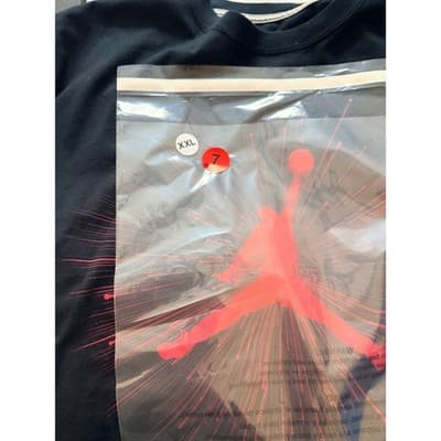 Nike Air Jordan Men’s Graphic Jumpman Logo Short Sleeve T Shirt Black XXL - Thumbnail 10