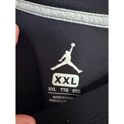 Nike Air Jordan Men’s Graphic Jumpman Logo Short Sleeve T Shirt Black XXL - Thumbnail 4