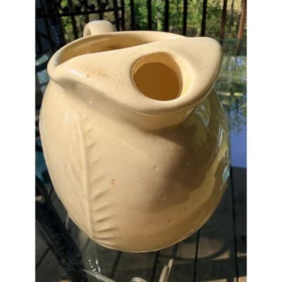 Vintage Shawnee USA Pottery Cream Swirl Design Ceramic Pitcher - Thumbnail 11