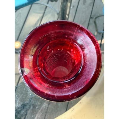 Vintage EO Brody Red Hobnail Glass Bud Vase Mid Century 1960s 70s Retro Decor - Thumbnail 11