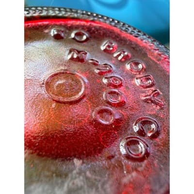 Vintage EO Brody Red Hobnail Glass Bud Vase Mid Century 1960s 70s Retro Decor - Thumbnail 16