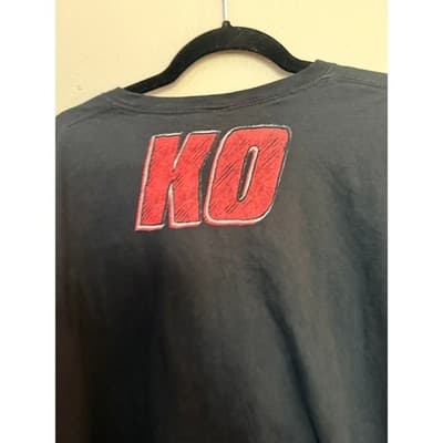 Men’s Graphic T Shirt XXL Just Keep Fighting Black Short Sleeve - Thumbnail 6