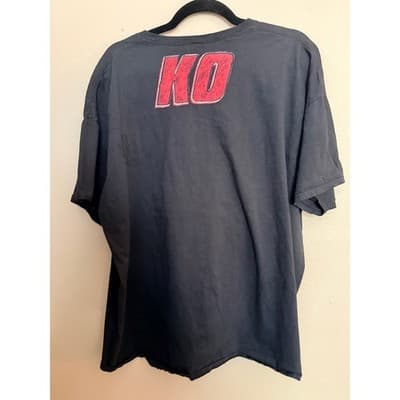 Men’s Graphic T Shirt XXL Just Keep Fighting Black Short Sleeve - Thumbnail 5