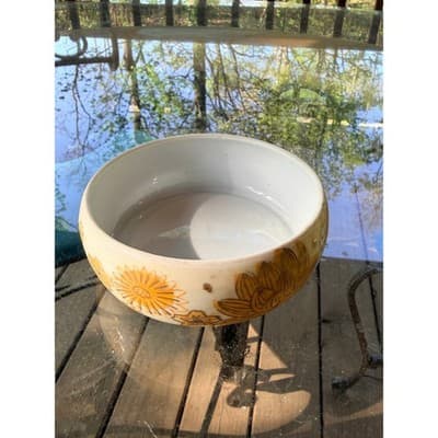 Vintage Japanese Gold Imari Porcelain Bowl Floral Hand Painted Decorative Dish - Thumbnail 2