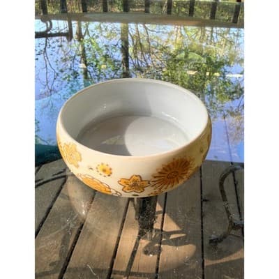 Vintage Japanese Gold Imari Porcelain Bowl Floral Hand Painted Decorative Dish - Thumbnail 3