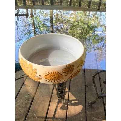 Vintage Japanese Gold Imari Porcelain Bowl Floral Hand Painted Decorative Dish - Thumbnail 7