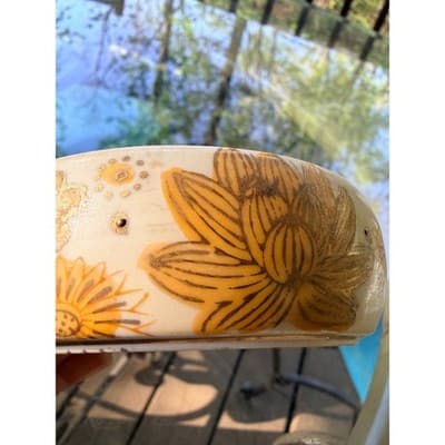 Vintage Japanese Gold Imari Porcelain Bowl Floral Hand Painted Decorative Dish - Thumbnail 18