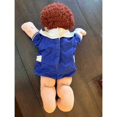 Vintage 1982 Cabbage Patch Kids Doll Boy Blue Outfit Signed Original Soft Toy - Thumbnail 24
