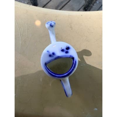 Vintage Delft Style Miniature Pitcher Windmill Creamer Holland Hand Painted - Thumbnail 8