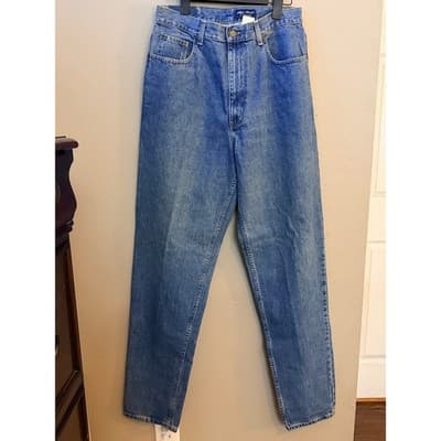 Eddie Bauer Women’s High Rise Straight Leg Jeans 12 Tall Blue EUC