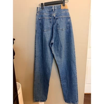 Eddie Bauer Women’s High Rise Straight Leg Jeans 12 Tall Blue EUC - Thumbnail 6