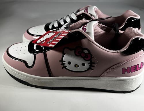 NEW Sanrio Hello Kitty Casual Court Sneakers for Women & Teens Shoes Pink Size 9 - Thumbnail 4