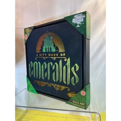 NEW Wicked City of Emerald Canvas Wall Art Wizard Of Oz Collectible Sign - Thumbnail 5
