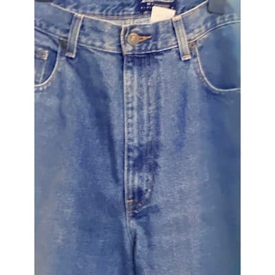 Eddie Bauer Women’s High Rise Straight Leg Jeans 12 Tall Blue EUC - Thumbnail 3