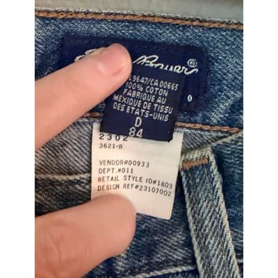 Eddie Bauer Women’s High Rise Straight Leg Jeans 12 Tall Blue EUC - Thumbnail 5