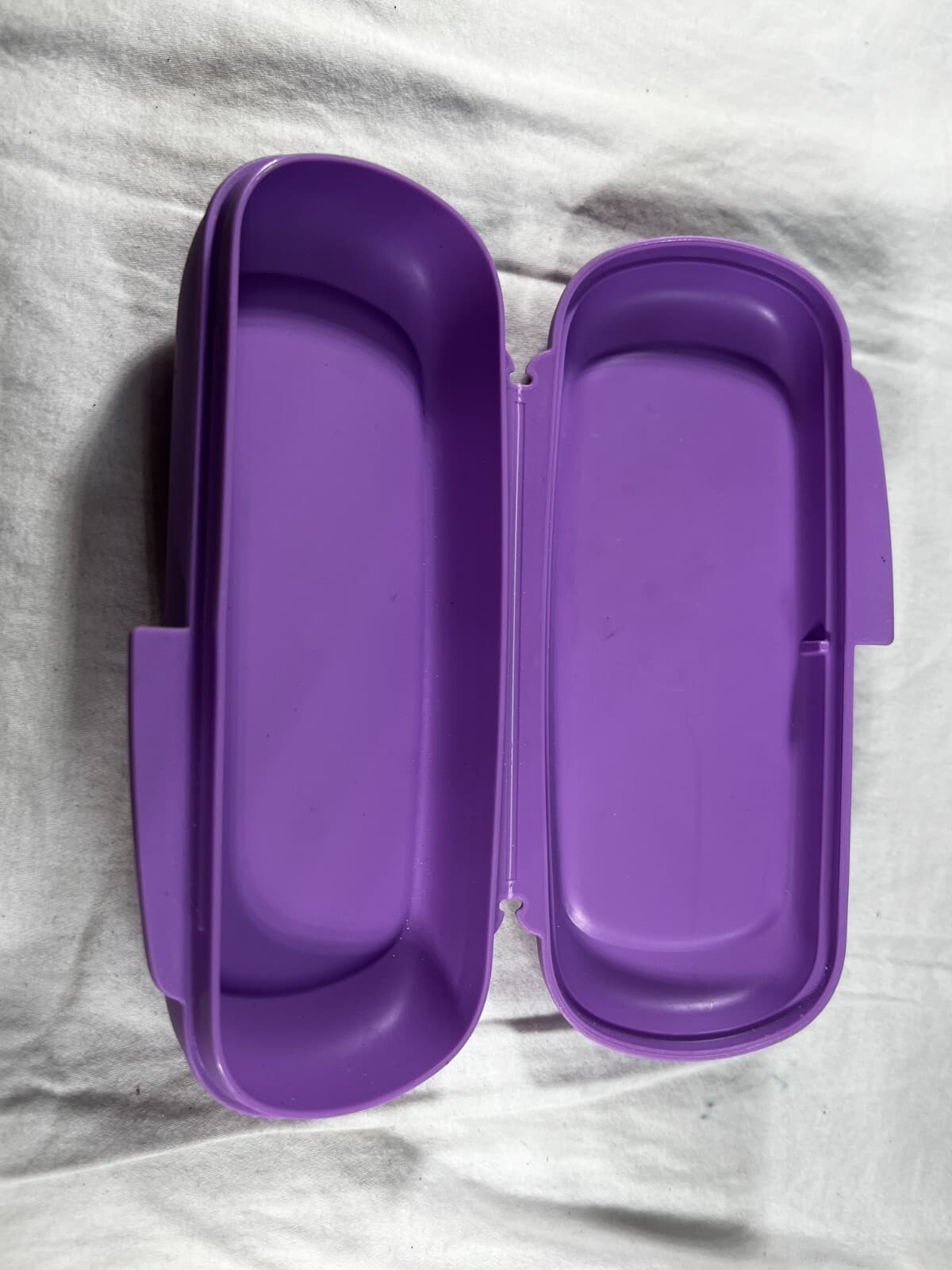 Tupperware Disney Princess Jasmine Utensil Snack Holder Container Purple Rare - Thumbnail 8