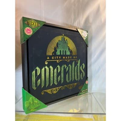 NEW Wicked City of Emerald Canvas Wall Art Wizard Of Oz Collectible Sign - Thumbnail 2