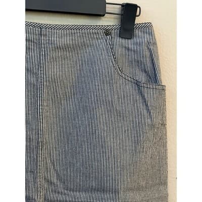 Liz Claiborne Women’s Stripe A Line Casual Mini Skirt Blue Size Medium - Thumbnail 4