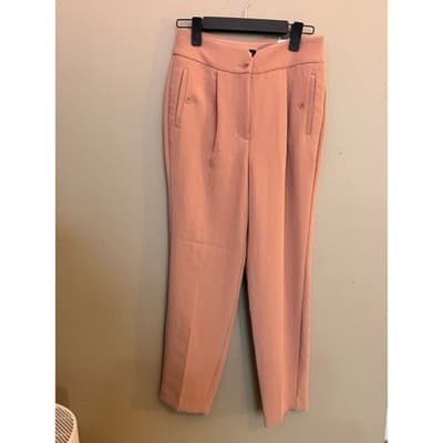 Express Women’s High Rise Ankle Tailored Pants Orange Size Small NWT