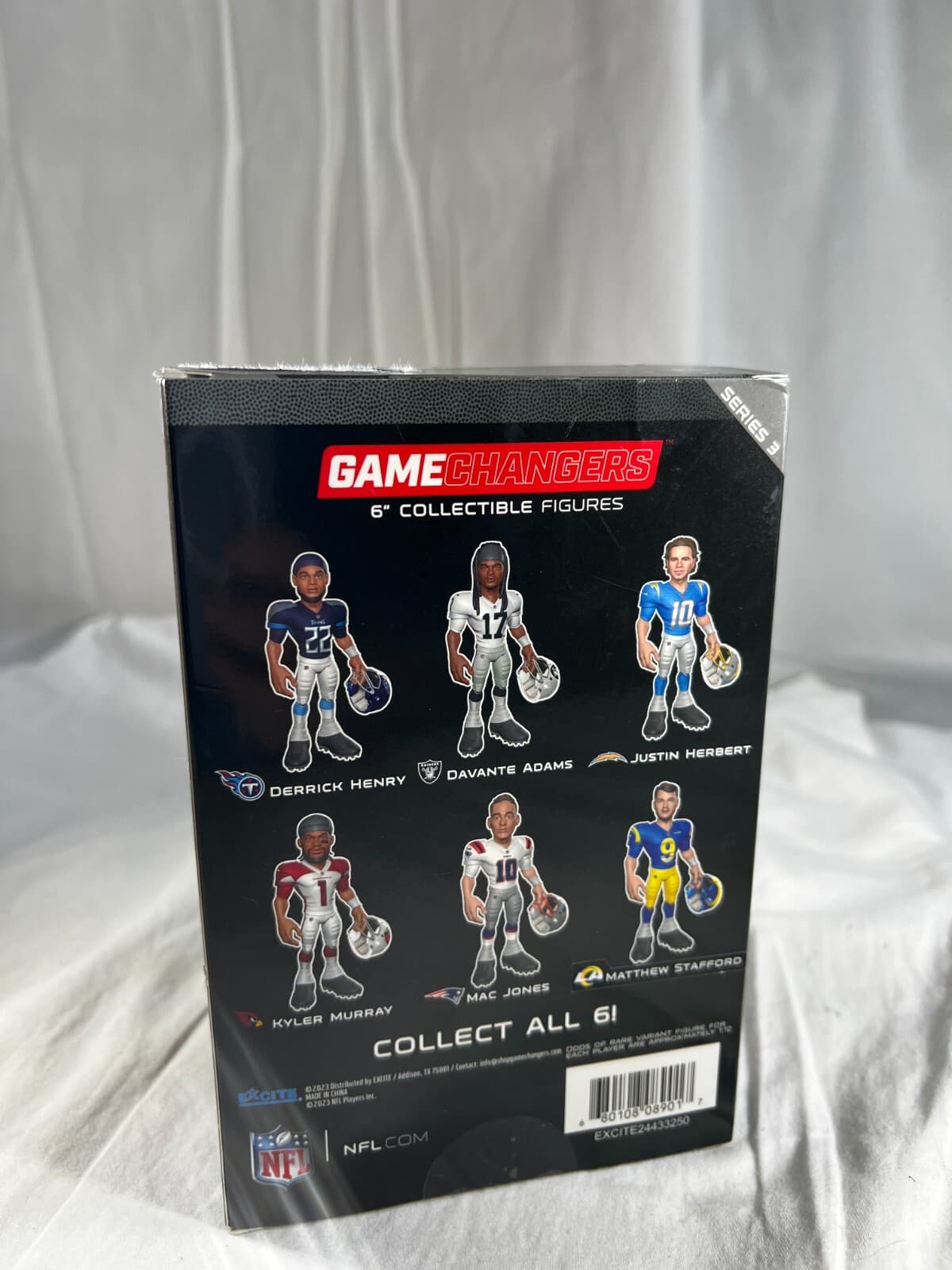 NFL Mac Jones Figure #10 Game Changers Limited Edition 6" Excite 2023 NEW Sealed - Thumbnail 4