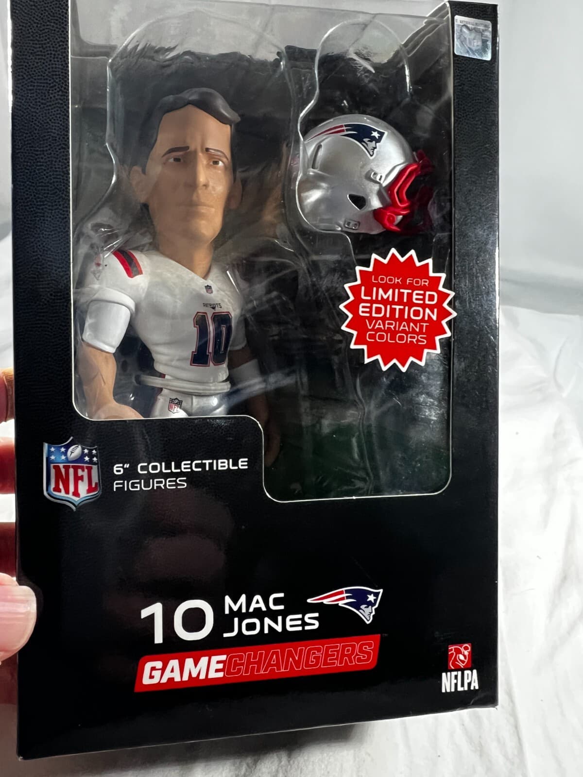 NFL Mac Jones Figure #10 Game Changers Limited Edition 6" Excite 2023 NEW Sealed - Thumbnail 2