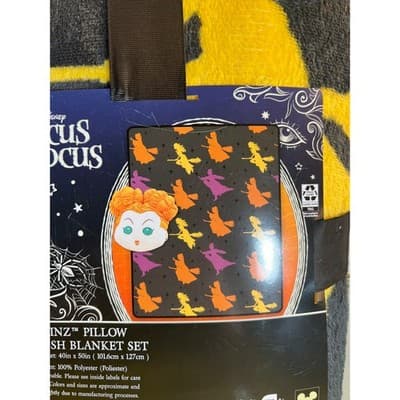 NEW Disney Hocus Pocus Winifred Sanderson Sister Pillow & Blanket Set Halloween - Thumbnail 7