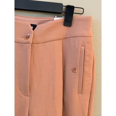 Express Women’s High Rise Ankle Tailored Pants Orange Size Small NWT - Thumbnail 4
