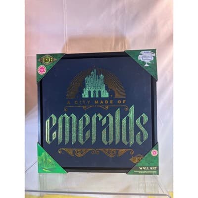 NEW Wicked City of Emerald Canvas Wall Art Wizard Of Oz Collectible Sign - Thumbnail 3