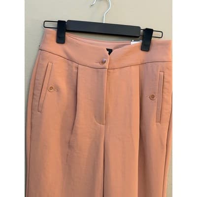 Express Women’s High Rise Ankle Tailored Pants Orange Size Small NWT - Thumbnail 3