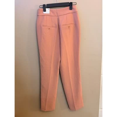 Express Women’s High Rise Ankle Tailored Pants Orange Size Small NWT - Thumbnail 8
