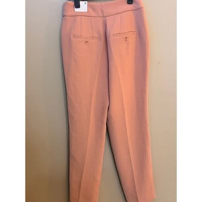 Express Women’s High Rise Ankle Tailored Pants Orange Size Small NWT - Thumbnail 9
