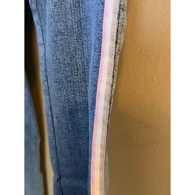 Cappuccino Women’s Denim Jogger Pants Small Drawstring Flare Leg EUC - Thumbnail 3