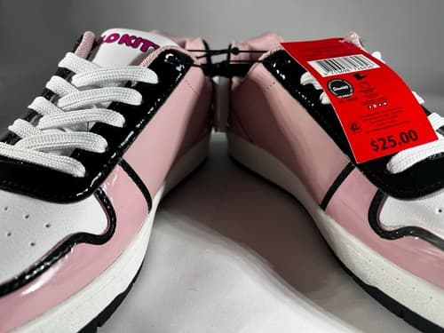 NEW Sanrio Hello Kitty Casual Court Sneakers for Women & Teens Shoes Pink Size 7 - Thumbnail 14
